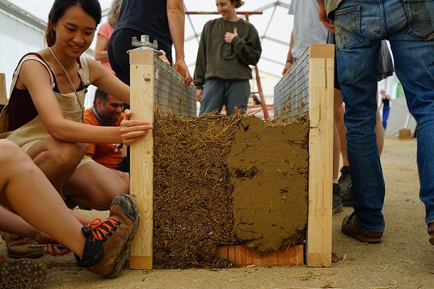 Testing a special cob formwork